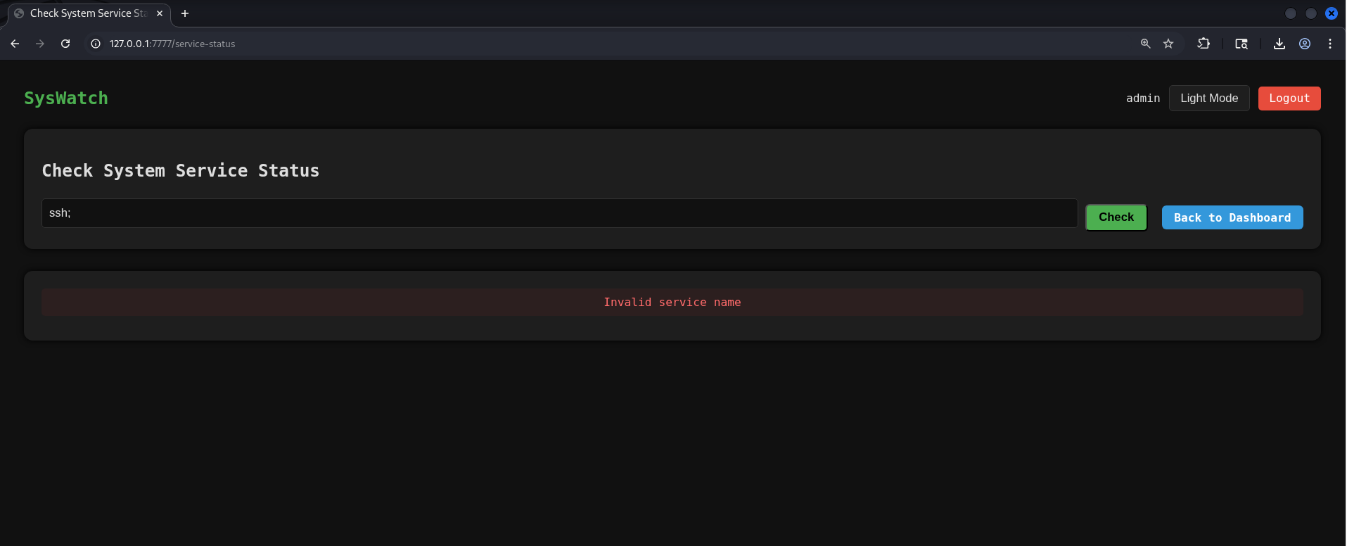 Burp Suite request showing backend validation