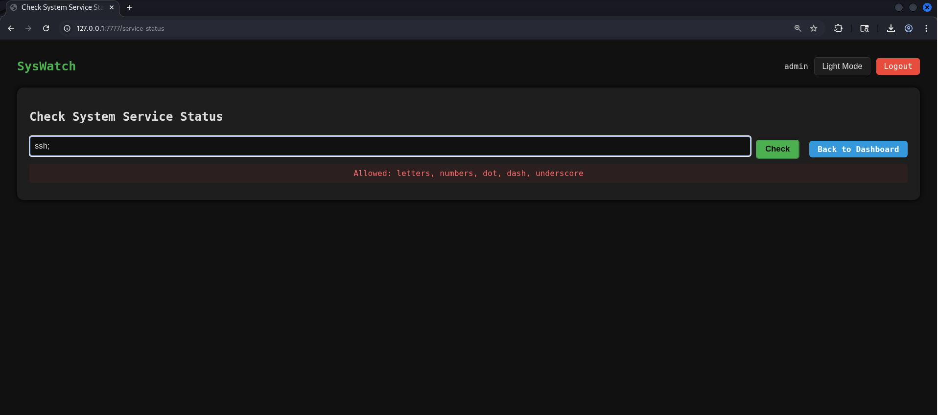 Client-side validation warning
