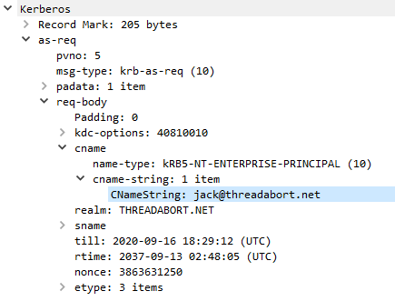 Authentication Service Request